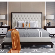 美式实木床1.8米主卧高端轻奢家具欧式双人床