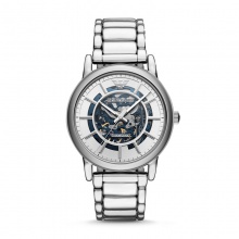 EMPORIO ARMANI 阿玛尼 男士机械镂空手表时尚潮流百搭腕表 AR60006