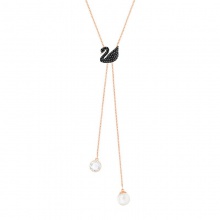 Swarovski 施华洛世奇 17秋冬新款黑天鹅珍珠项链长款毛衣链 5351806