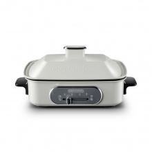 摩飞MR9088多功能料理锅网红电烤锅烤炉一体炒蒸煮煎火锅 雅典白