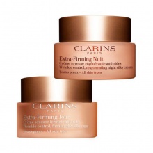 娇韵诗焕颜紧致日晚霜弹簧霜保湿淡化细纹紧致提拉套装 50ml*2